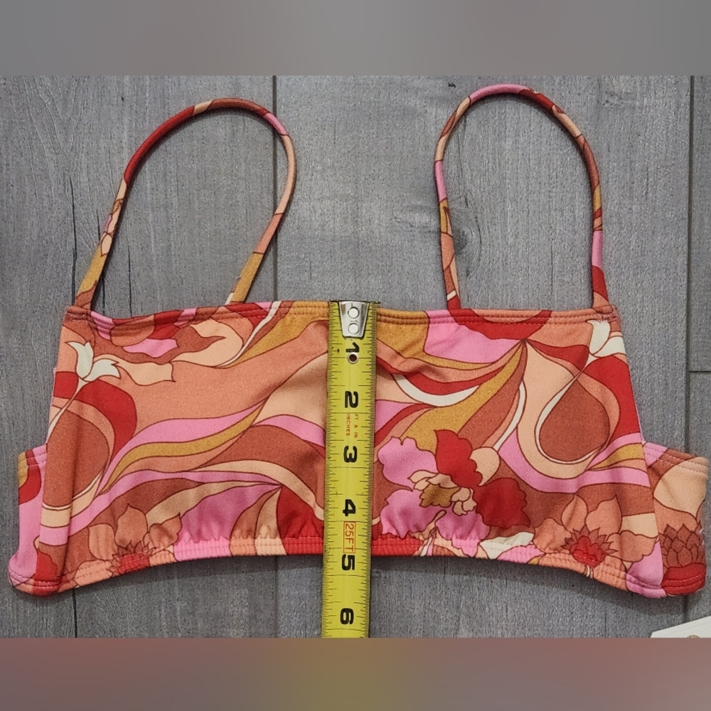 Billabong Pretty Groovy Square Bralette Bikini Top ABJX300687 Womens Sz M/10 NWT - Picture 7 of 10